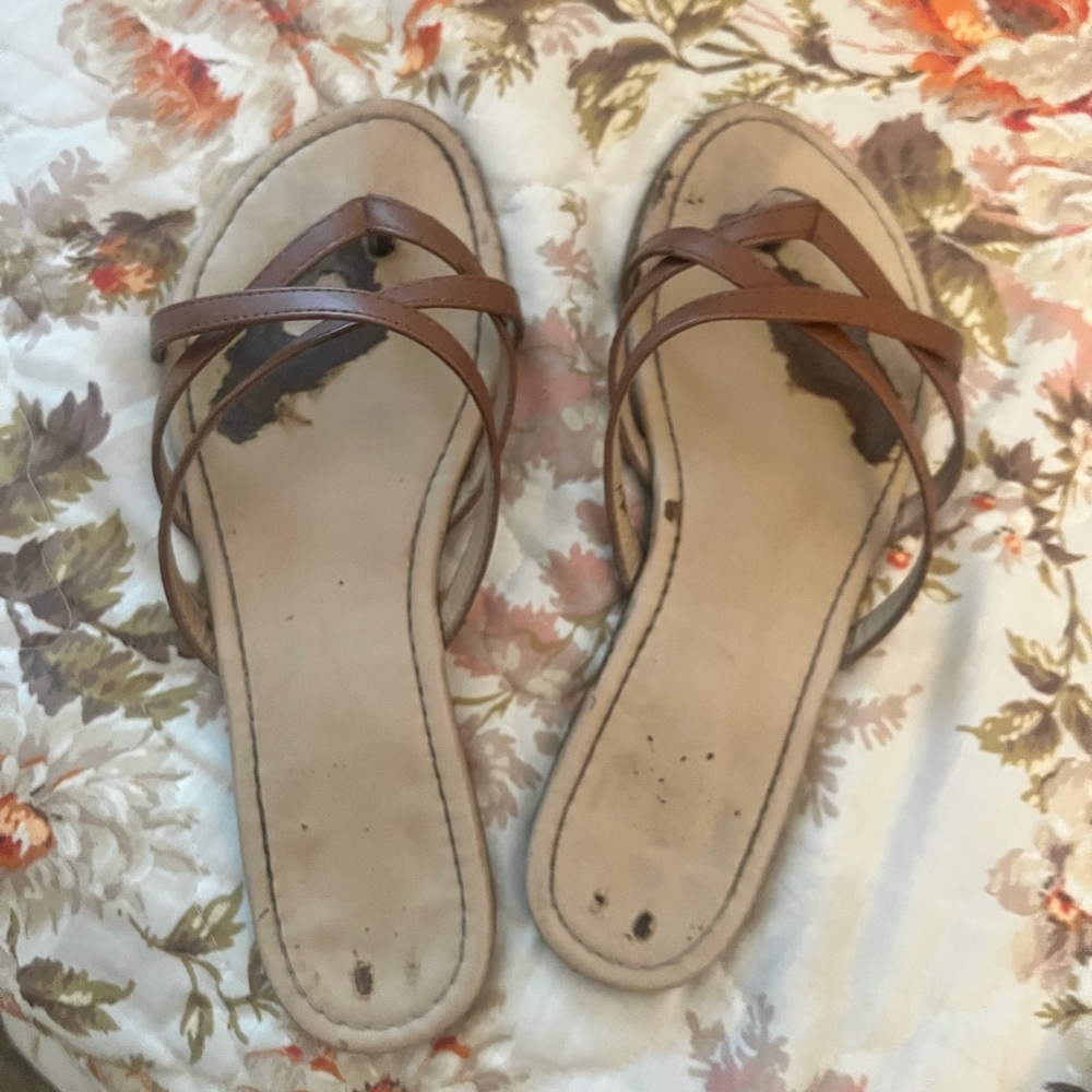 Well worn flip flops